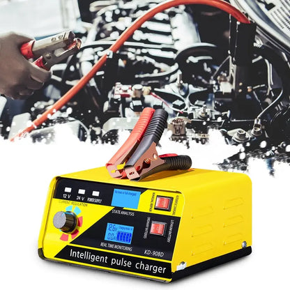 XWQ Storage Battery Charger Digital Display Multiple Protection High Efficiency 12V 24V Car Battery Charger for Automobile