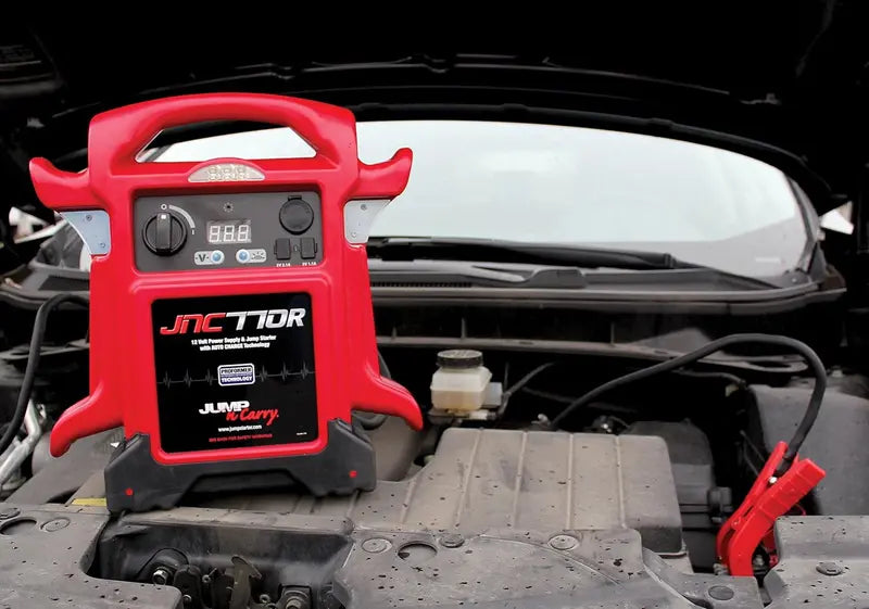 Clore Automotive JNC770R 1700A Peak 12V Red Jump Starter with USB & Heavy Duty Clamps