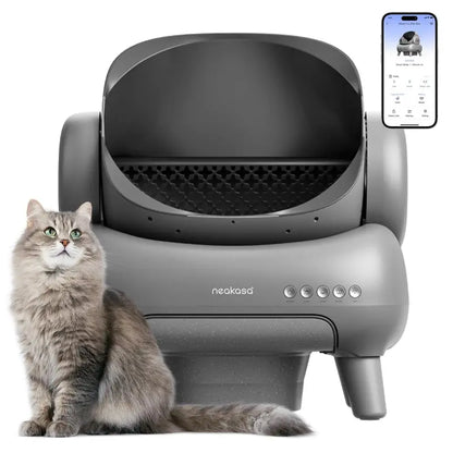 Neakasa M1 Self-Cleaning Cat Litter Box, Open-Top, Large Capacity, App-Connected, Quiet Operation