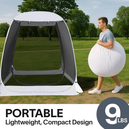 Igloo-Style Screen Gazebo Tent  Spacious Mosquito-Proof Canopy for Garden or Patio, Fits 615 People