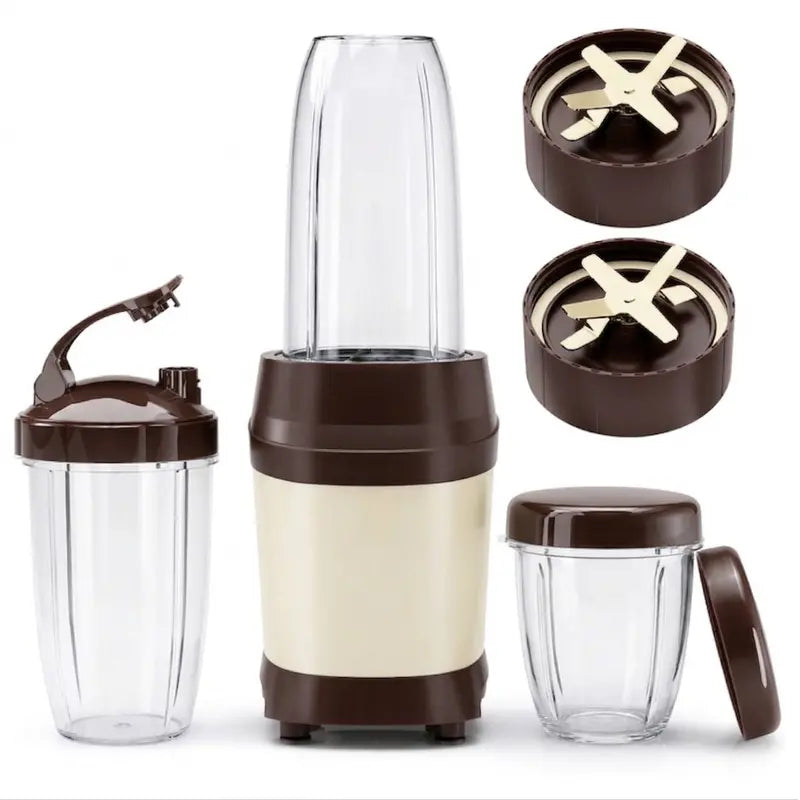 High-Power 1200W Smoothie & Food Prep Blender  Ice-Crushing, 3-Cup Portable Design