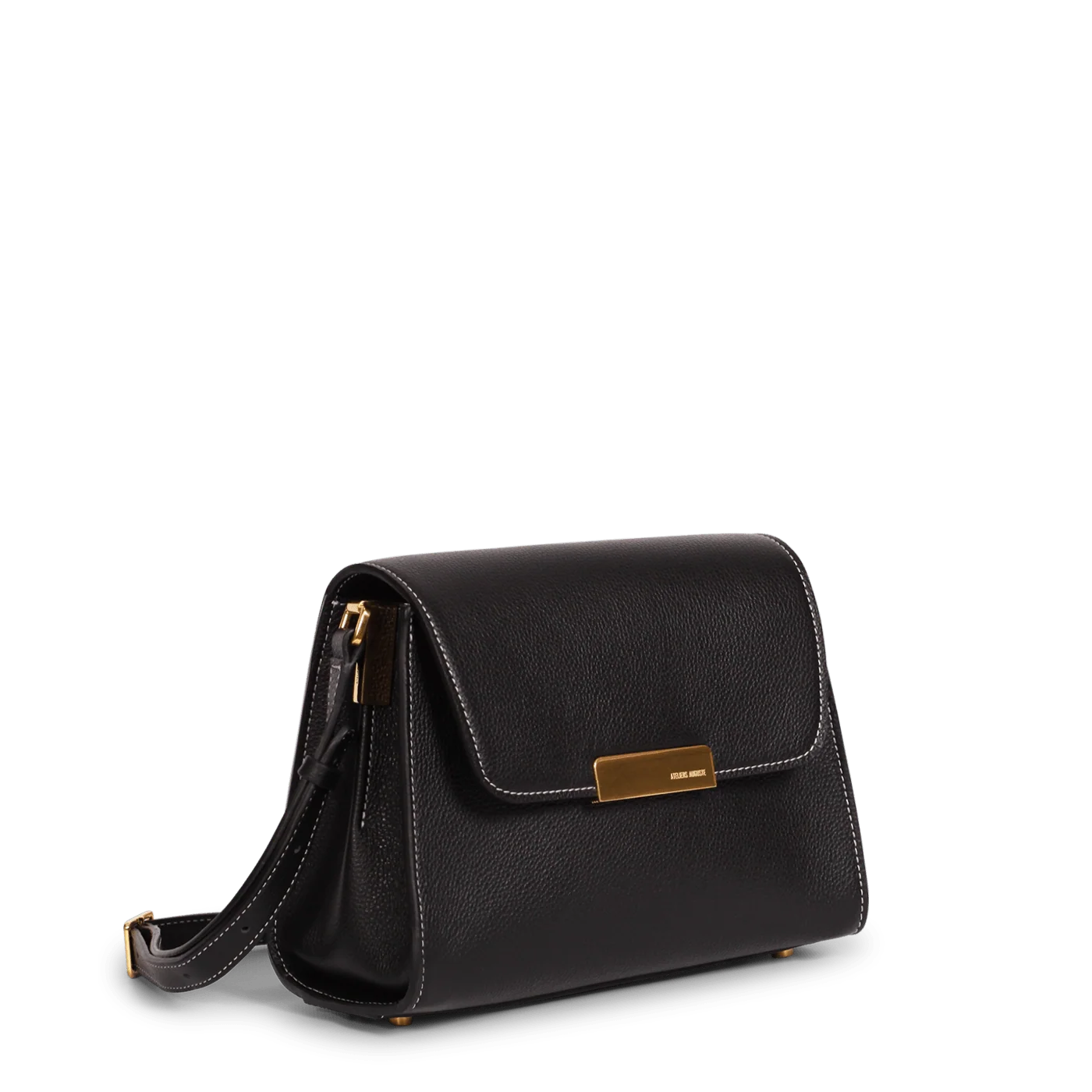 Mini Amelot  - Cuir Grainé Noir