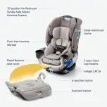 4Ever DLX Convertible Car Seat  4-in-1 Rear-Facing to Booster Design for Ages 010 Years