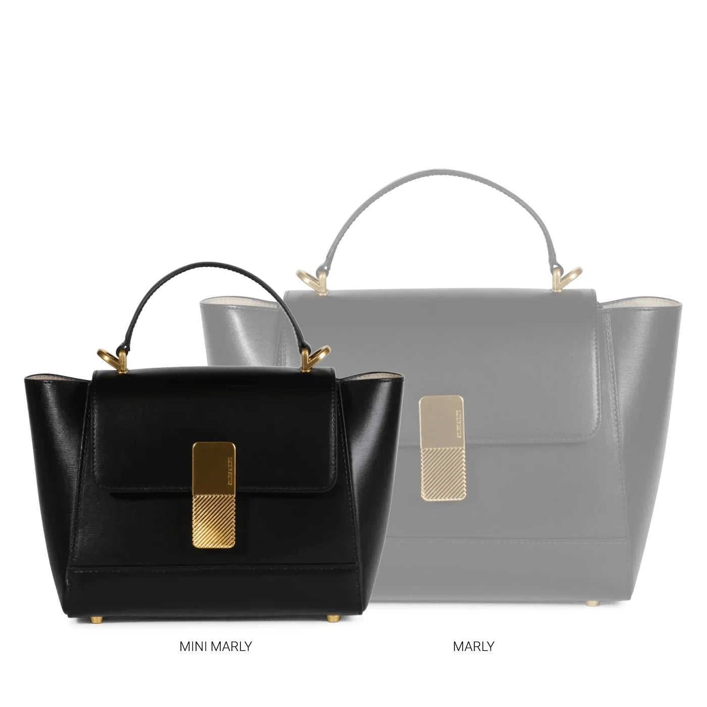 Mini Marly - Cuir Box Noir