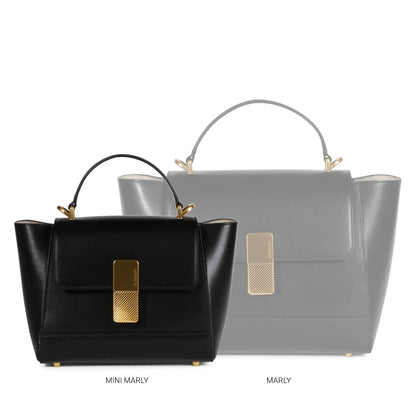 Mini Marly - Cuir Box Noir