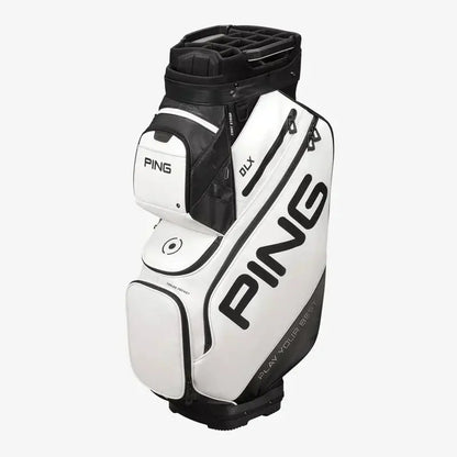 DLX White Golf Cart Bag  Lightweight Stand Bag with Organizer Compartments
