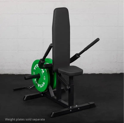 Titan Fitness Seated Dip Machine, Plate Loaded, 200 LB Capacity, Adjustable Tricep/Bicep Press, Upper Body Workout Equipment