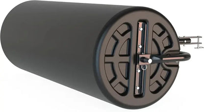 18″ x 48″ Poly Lawn Roller with Steel Frame | 550-Lb Capacity Tow-Behind Drum Roller for Tractors | Includes Water Fill Plug & Drain Cap