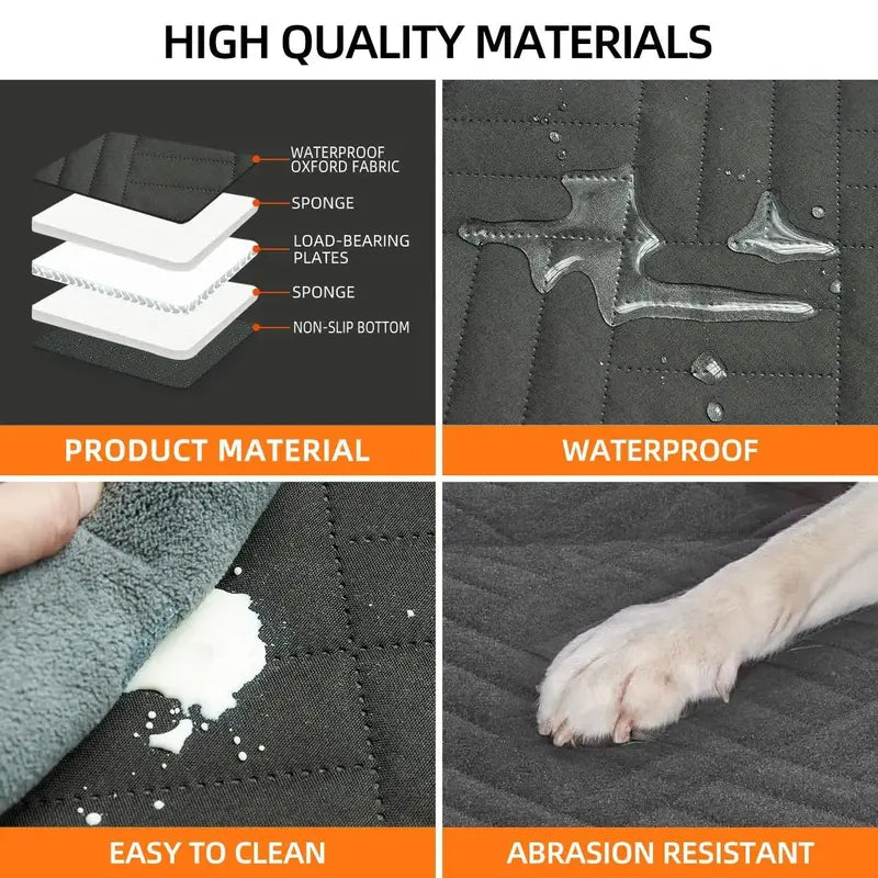 Dog Car Seat Extender for Rear Bench Protection and Safety