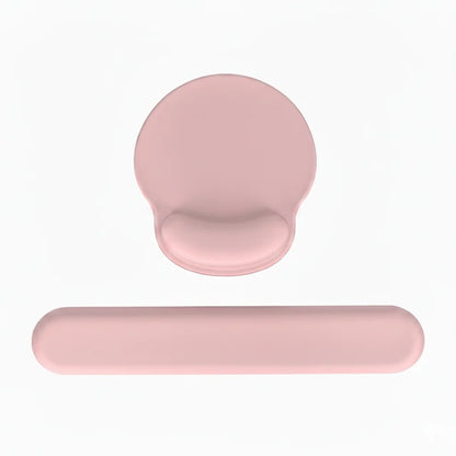 Tapis de souris ergonomique et coussin clavier 2-en-1
