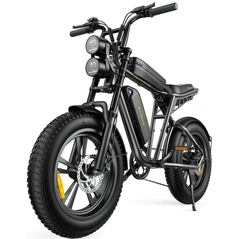 AKEZ 1000W All-Terrain Electric Bike  28 mph Top Speed, 94-Mile Range, 20×4.0″ Fat Tires, Full Suspension, 7-Speed UL-Certified Ebike