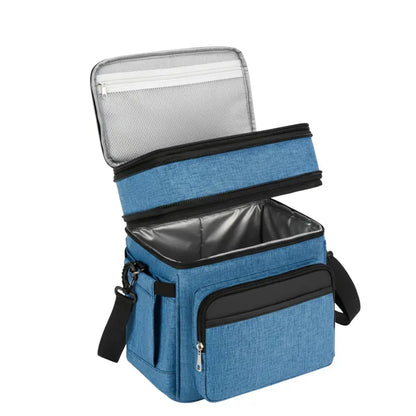 Expandable Insulated Lunch Bag  Dual Capacity (15L/22L), Leak-Resistant Design