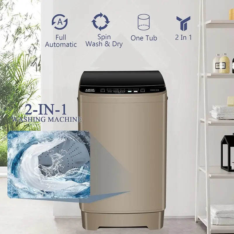 Portable Washing Machine, 17.7 Lbs Large Capacity Full Automatic Washing Machine