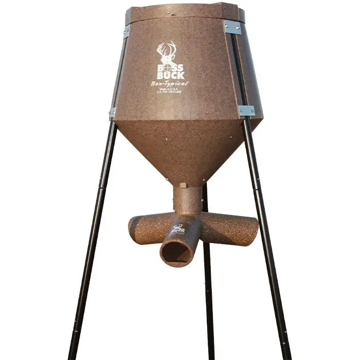 Boss Buck 200 lb. Weather-Resistant Gravity Feeder  Easy-Load, Low-Maintenance Design