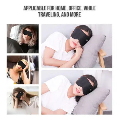Cordless Heated Eye Mask  Adjustable Warmth for Relaxation & Sleep Support