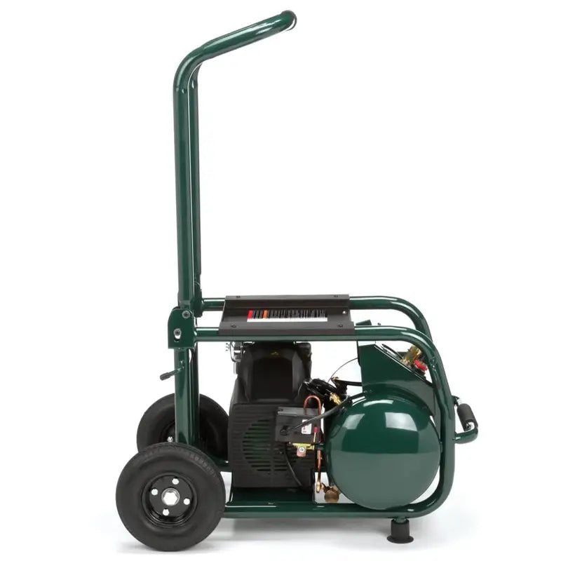 5.3-Gallon Wheeled Electric Air Compressor  Portable, Quiet Operation for Tires, Inflation, and Light Tools