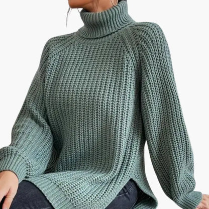 Women’s Oversized Loose-Fit Turtleneck Sweater