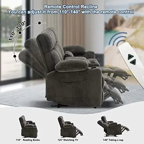 RIHEREFY 68  RV Power Reclining Loveseat | RV Wall Hugger Loveseat Recliner