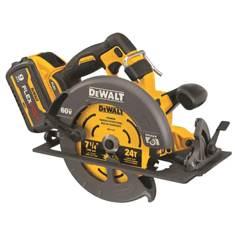 DEWALT FLEXVOLT 60V MAX 7-1/4″ Circular Saw Kit with Brake Brushless DCS578X2 from DEWALT