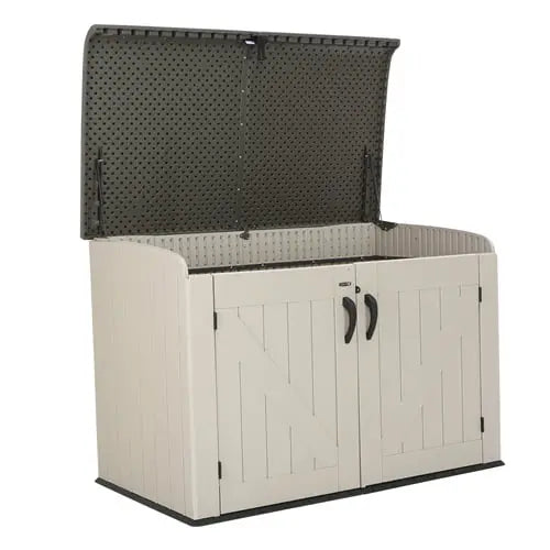 Lifetime Horizontal Storage Shed  75 Cu. Ft. Durable Resin Structure (Model 60170)