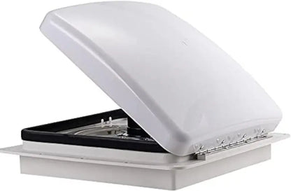 12V RV Roof Vent Fan  14-Inch Manual Lift, 10-Speed Reversible Operation (No Remote Included)