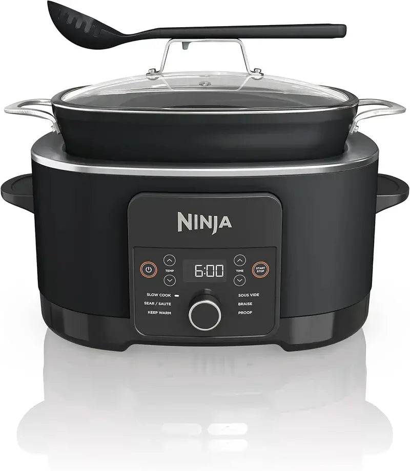 Ninja Slow Cooker 8.5QT  Dutch Oven Style Multi-Cooker with Steam Lid and Integrated Spoon