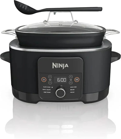 Ninja Slow Cooker 8.5QT  Dutch Oven Style Multi-Cooker with Steam Lid and Integrated Spoon