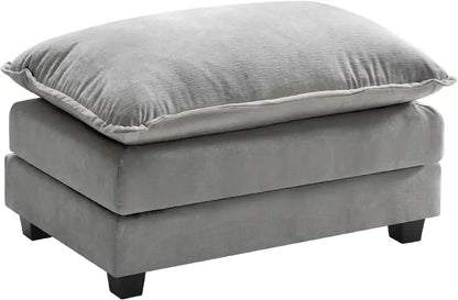 ihanherry 146-Inch Modern U-Shaped Modular Cloud Sofa  Customizable Layout