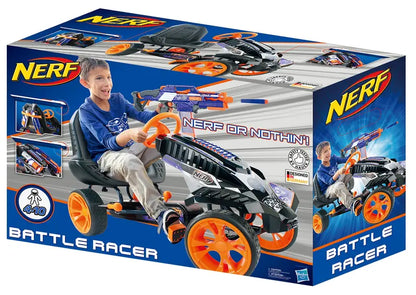Nerf Battle Racer Ride-on Pedal Go-Kart for Boys and Girls, Multi-color