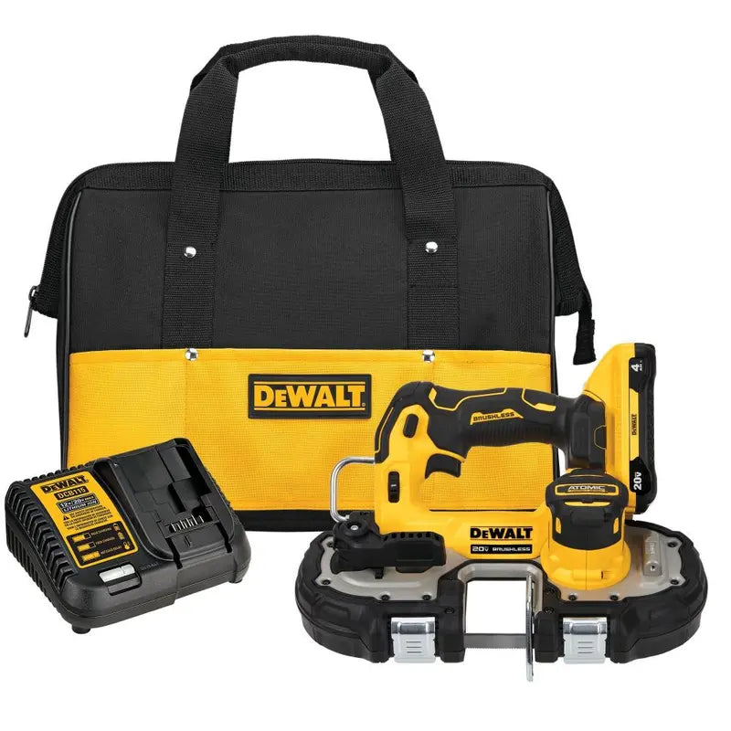 DEWALT ATOMIC 20V MAX Compact Bandsaw Brushless Cordless 1 3/4″ Kit DCS377Q1 from DEWALT