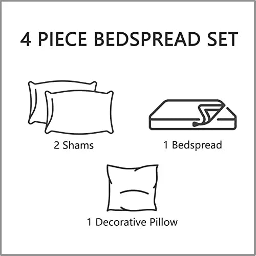 CHIXIN Oversized Bedspread Coverlet Set King Size   Lightweight Bedding Cover