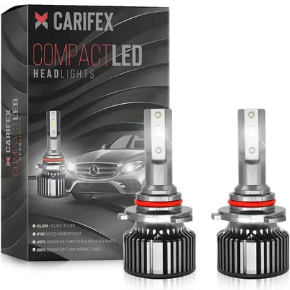 CARIFEX 9005/9006/9004 14000lm 6000K Cool White LED Headlight Bulbs  High/Low Beam, Super Bright Auto Exterior