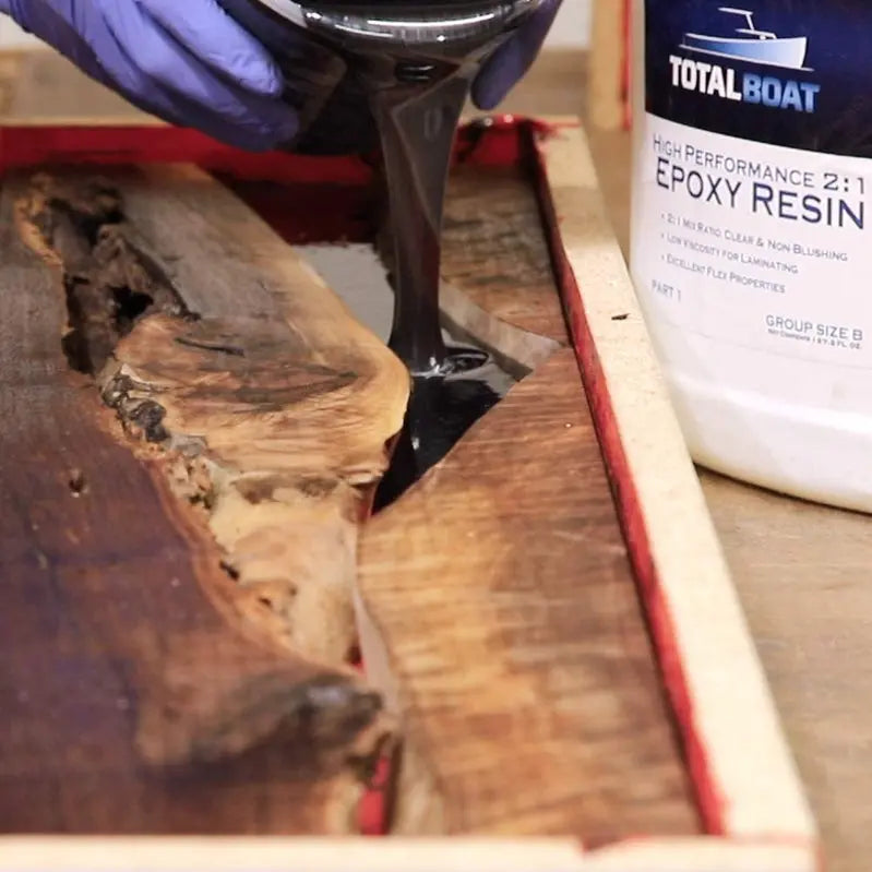 TotalBoat High-Performance Crystal Clear Epoxy Kit  2-Gallon Marine-Grade Resin & Hardener for Boatbuilding and Wood Repair