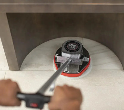 Oreck ORB550MC Commercial Orbital Hard Floor Cleaner  Random-Drive, Wide-Path, 50-Foot Cord, Gray/Red