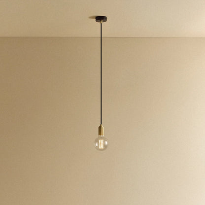 Elva Pendant Light Non-Tinted in Brass