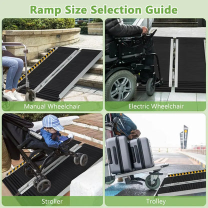 Lightweight Portable Aluminum Wheelchair Access Ramp