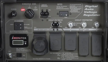 Honda EB10000 Industrial Generator  10,000W Dual-Outlet Power Station with CO-MINDER Safety Sensor