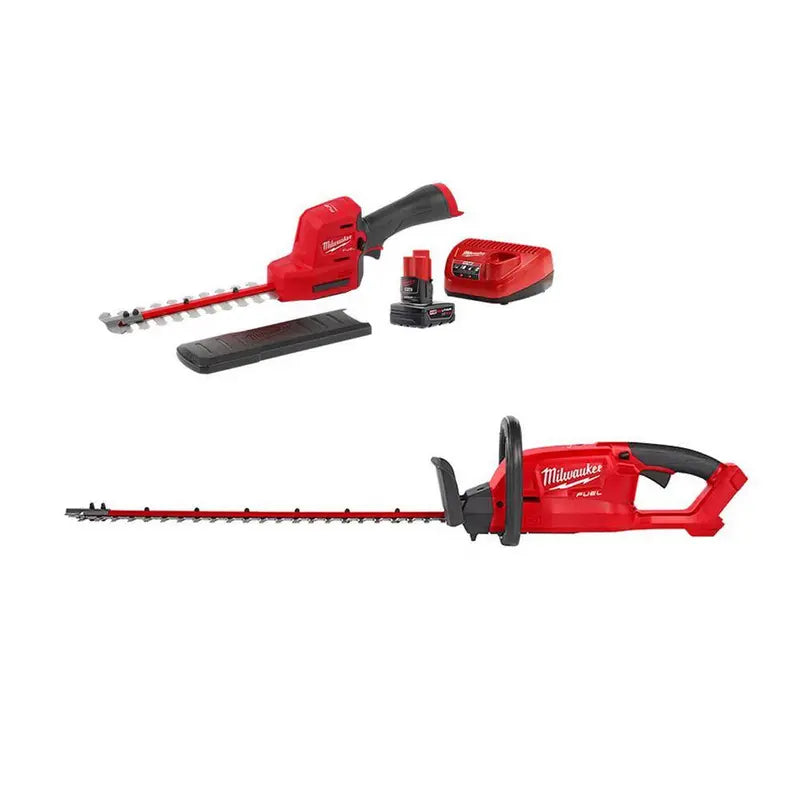 M12 FUEL 8 in. & M18 FUEL 24 in. 12V Lithium-Ion Cordless Hedge Trimmer 2-Tool Kit