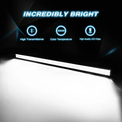 Nilight 52Inch 300W Flood Spot Combo LED Light Bar Work Driving Lamp with 16AWG Wiring Harness Kit  2 Connector for Truck, Boat, SUV, ATV Lighting, 2 Years Warranty