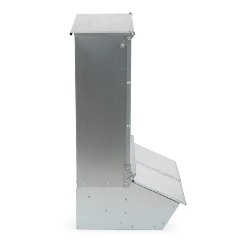 Brower Dual-Door Hog Feeder  3.7-Bushel Weatherproof Supplement Dispenser for Up to 8 Hogs