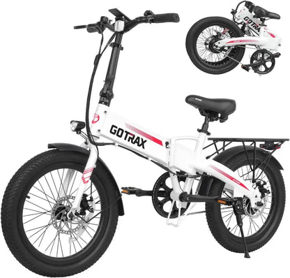 Gotrax 20-Inch Foldable Electric Bicycle for Adults