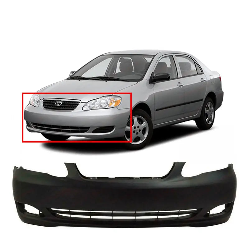 Front Bumper Cover For 2005-2008 Toyota Corolla TO1000297 521190Z938