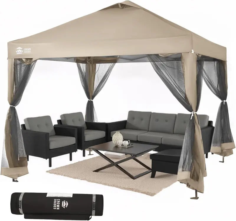 CROWN SHADES 13x13ft Pop-Up Gazebo Canopy — Clearance Sale Model