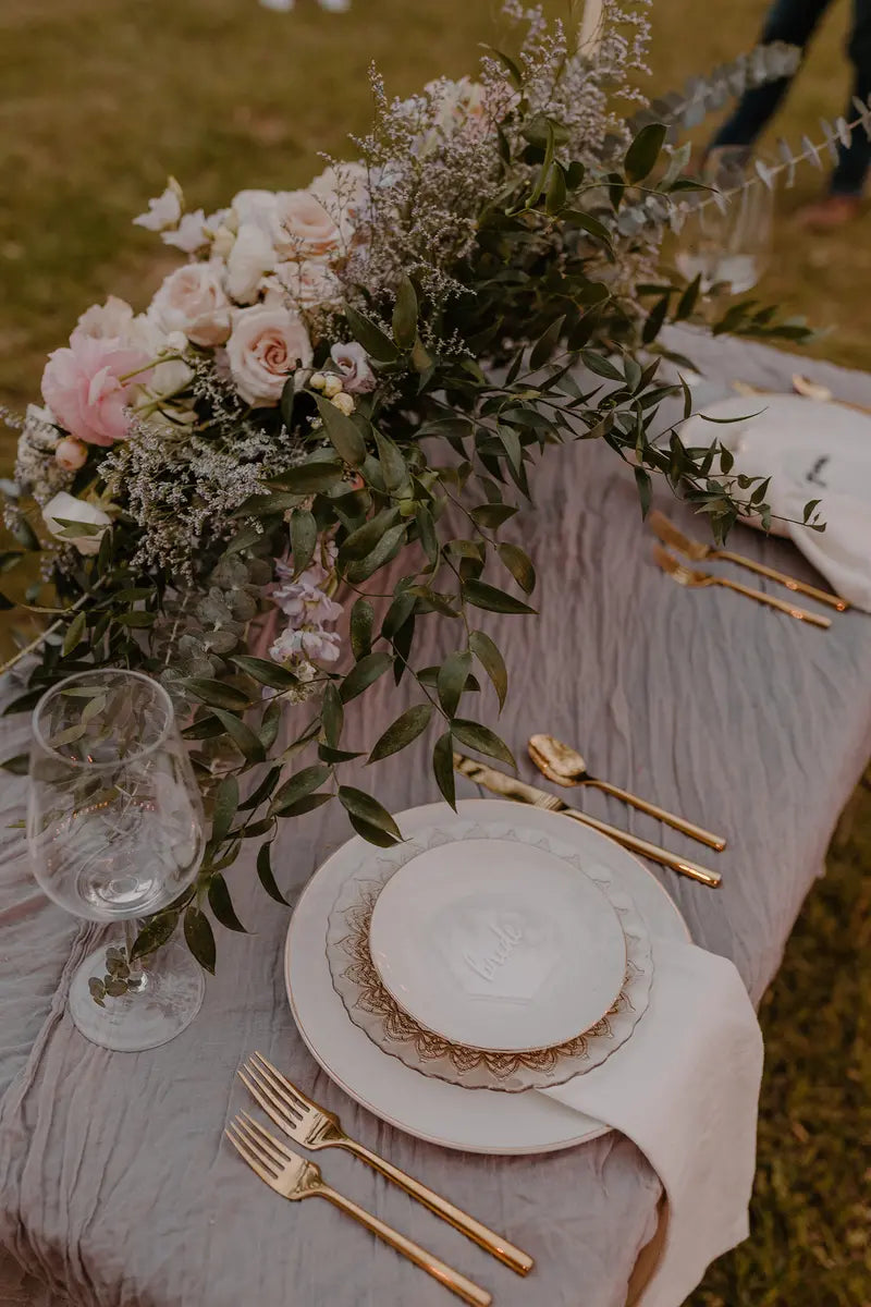Modern Hexagonal Acrylic Table Place Cards
