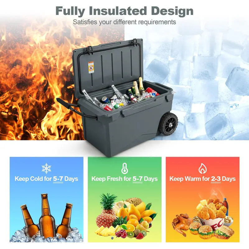 All-Terrain Wheeled Portable Ice Chest Cooler