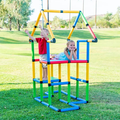 Funphix FPDLX-1 Deluxe 296-Piece Life Size Structures Set  Fun & Educational Toy