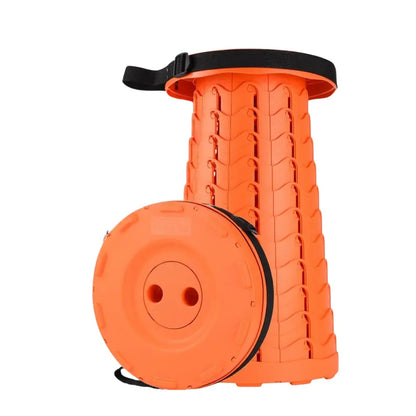 Compact Folding Telescoping Stool  Lightweight Portable Seat for Hiking, Camping & Travel