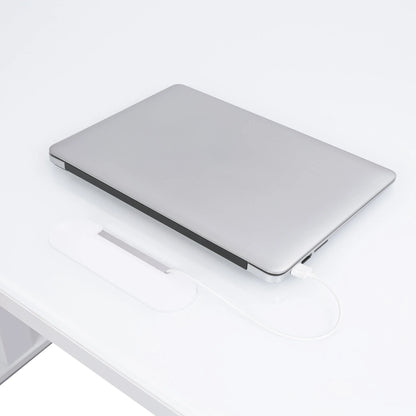 Bureau assis debout avec plateau en verre - DYNAMIC EXECUTIVE