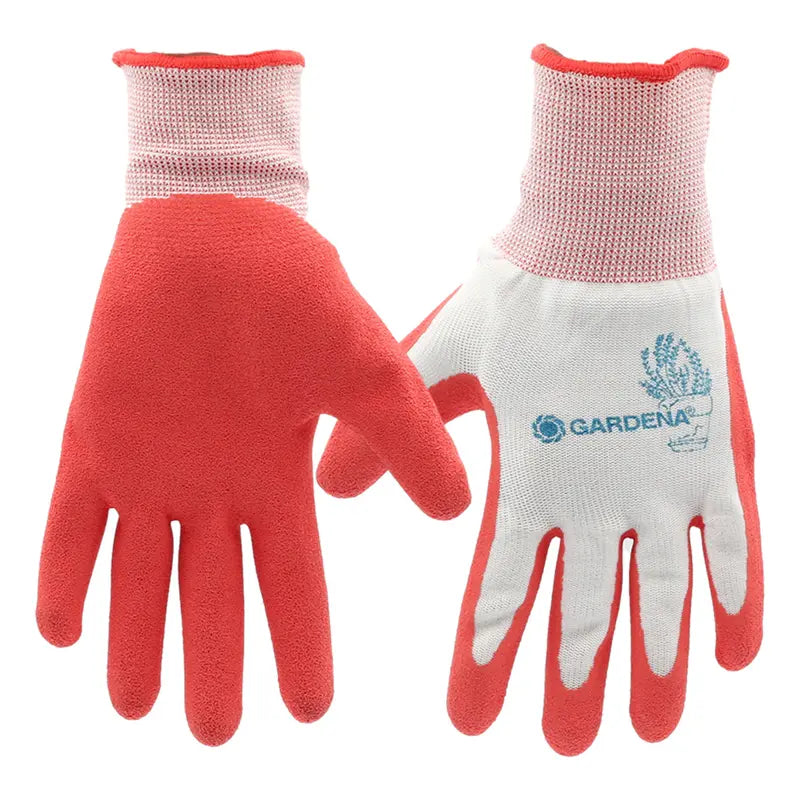 Gardena Ladies Gardening Gloves, Breathable Knit & Rubber, 10 Pack