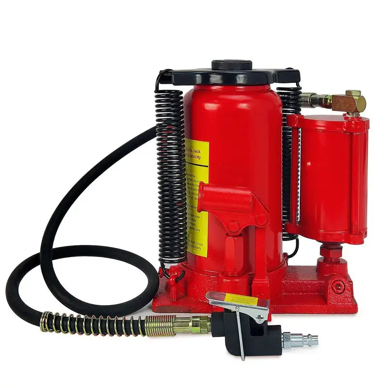 20-Ton Air-Hydraulic Bottle Jack  40,000 lb Manual Lifting Capacity